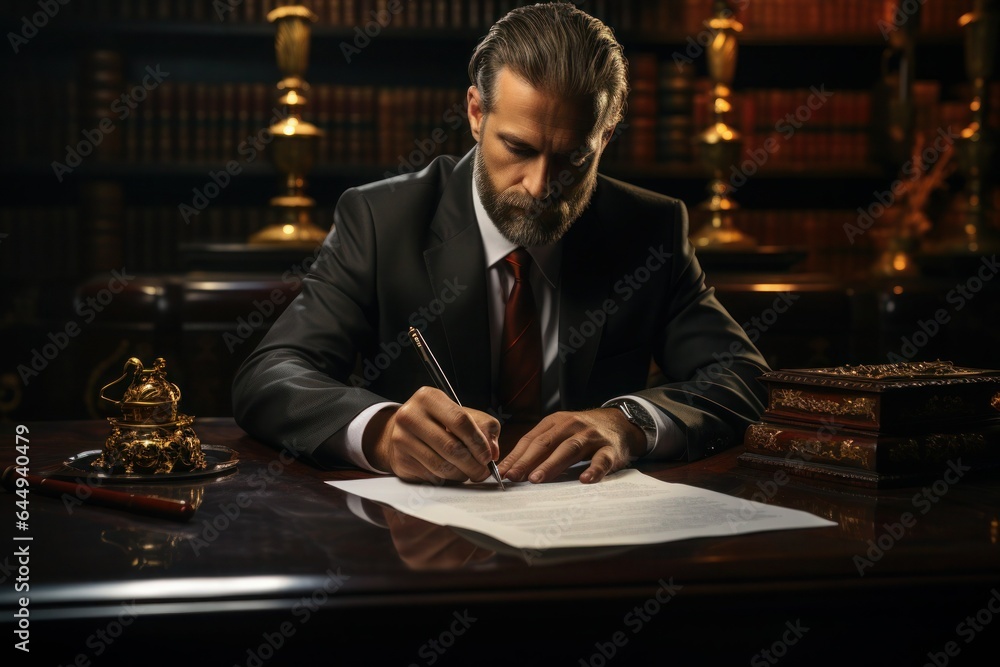 lawyer signing contract lawyer signing contract