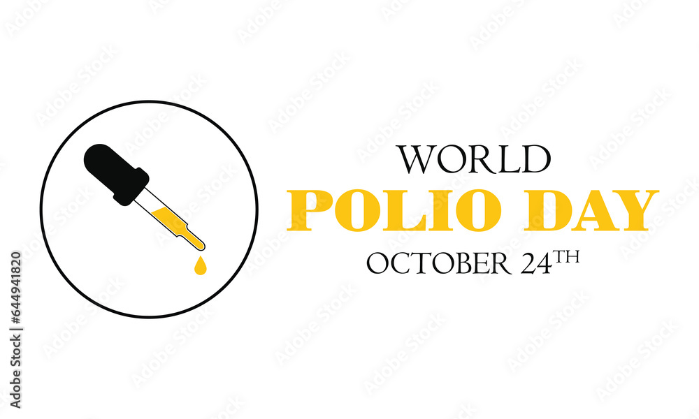 World Polio Day, October 24, banner, card, poster, template. Vector illustration World Polio Day, October 24, banner, card, poster, template. Vector illustration