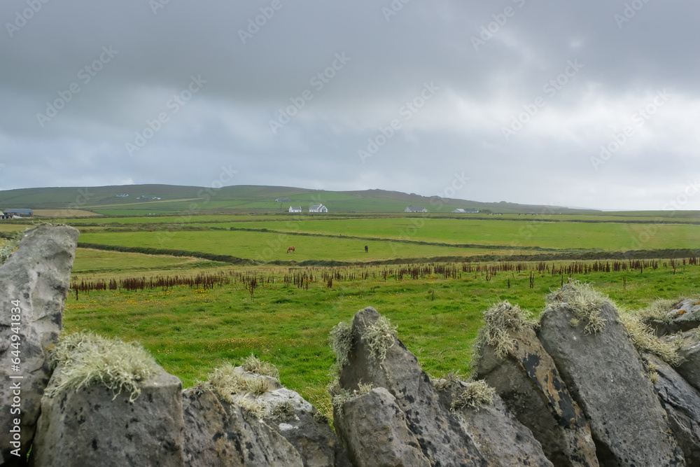 Beautiful Landscape on the Coastline of Kerry County, Ireland, Europe