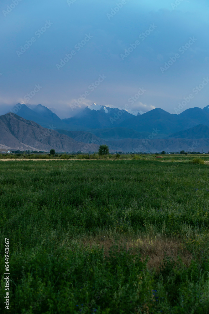 Tienshan Mountains in Kyrgyzstan