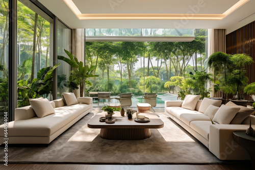 A Serene Oasis: A Green Haven of Tranquility in the Heart of Your Living Room