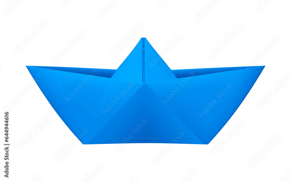 Boat made of folded paper, origami look. Realistic illustration. Png clipart isolated on transparent background Boat made of folded paper, origami look. Realistic illustration. Png clipart isolated on transparent background
