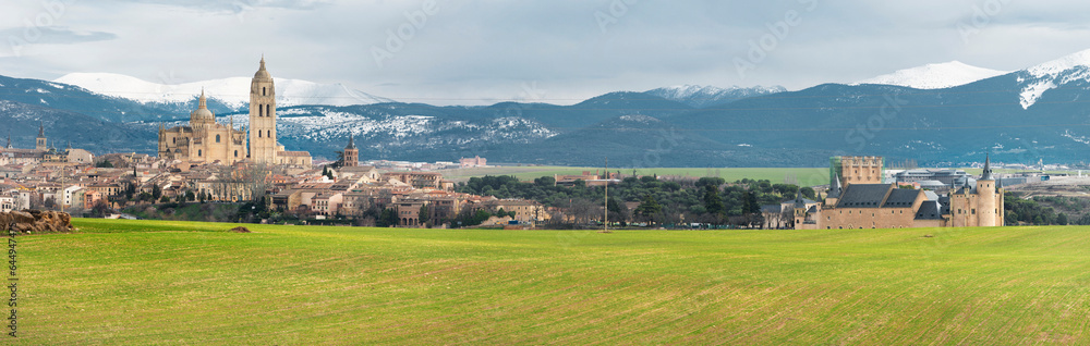 Panoramic image of the city of Segovia