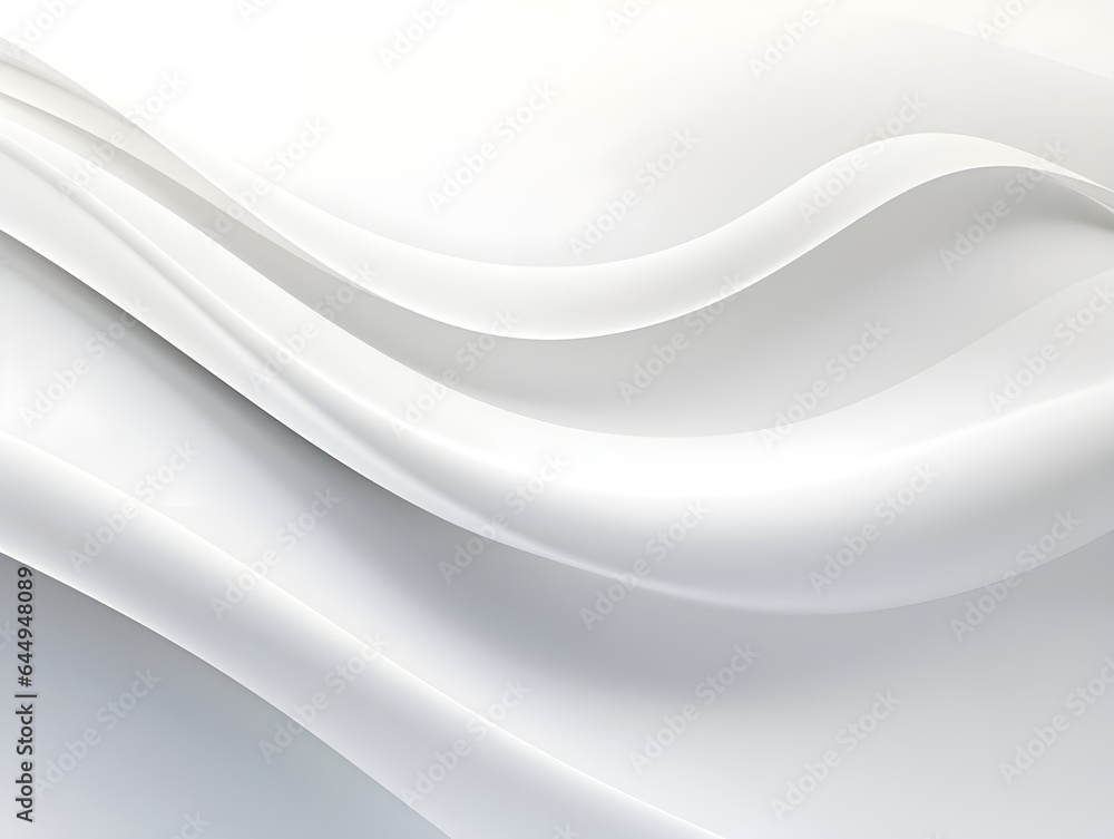 Abstract white background with curve, flowing waves Abstract white background with curve, flowing waves