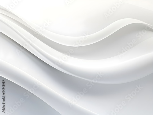 Abstract white background with curve  flowing waves 