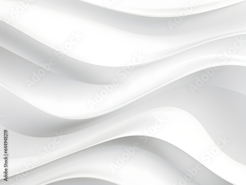 Abstract white background with curve, flowing waves 