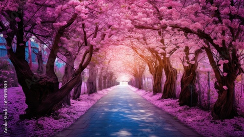 Cherry blossom trees wallpaper