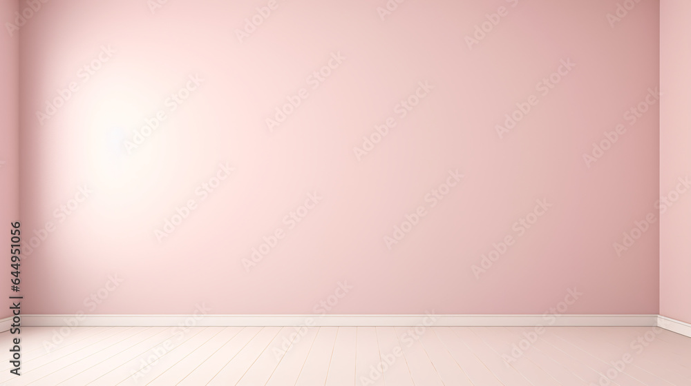 Empty room with wooden floor for product display. Empty pink backdrop for product presentation Empty room with wooden floor for product display. Empty pink backdrop for product presentation