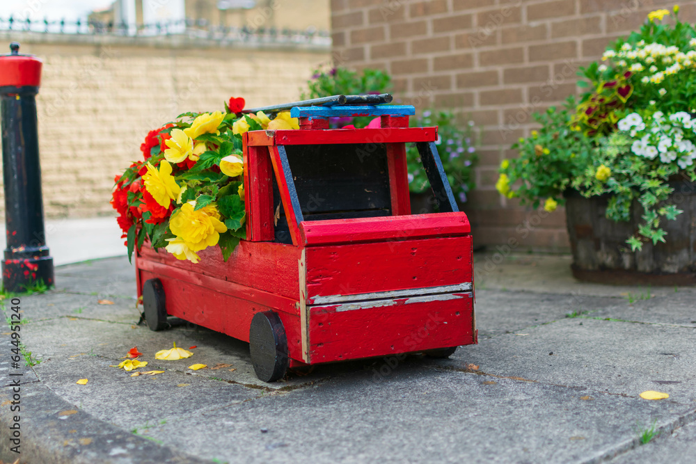 Fire Engine Flower Bed