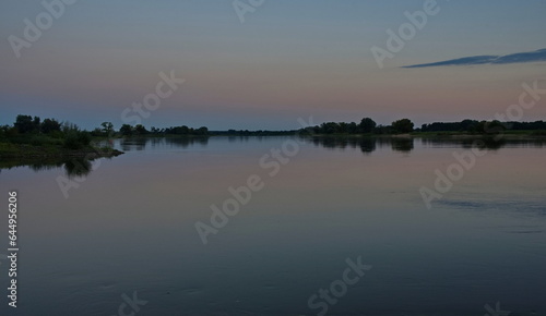 Elbe bei R  terberg in der D  mmerung