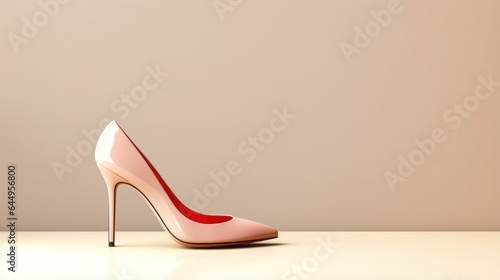 Design template for high heel shoe