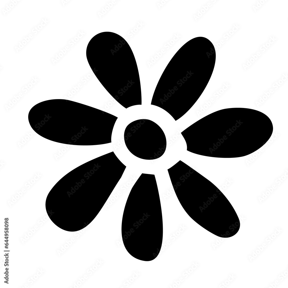 Flower doodle hand drawn in flat shape, png isolated on transparent background Flower doodle hand drawn in flat shape, png isolated on transparent background