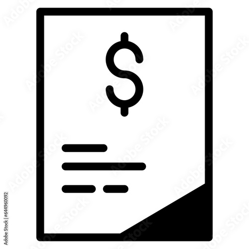 papper money icon dualtone