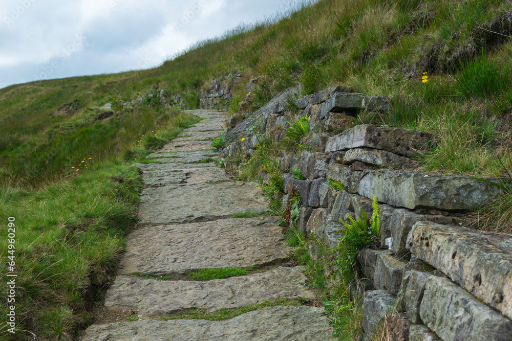 stone steps in the mountains