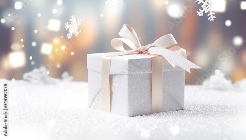 Gift wrapping, Christmas and New Year holidays. AI Generated © millenius