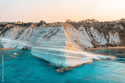 The rocky cliff Stairs of Turks (Scala dei Turchi). Sicily, Italy 