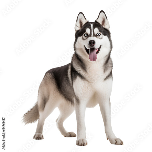 siberian husky dog isolated