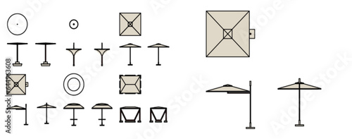 Sunshade (urban furniture set)