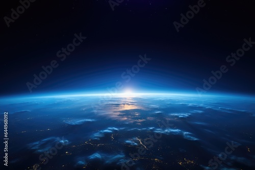 Glorious Sunrise on Planet Earth Viewed From Space