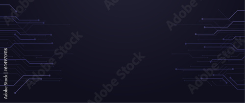 futuristic technology themed background with datum lines and gradient color, pcb or electric vector design for background, banner, brochure, cover