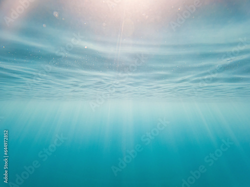 Underwater with sunlight