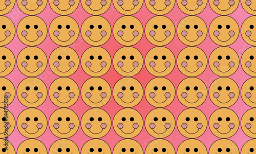 Retro emoji background