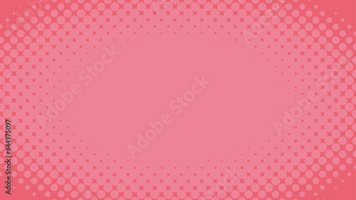 ピンク色のドットパターン背景