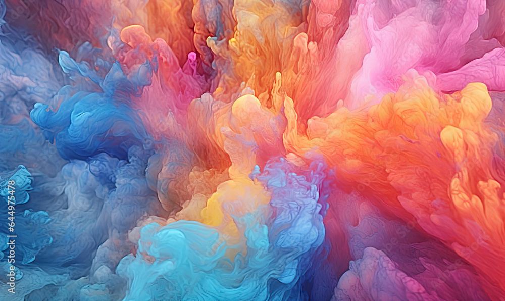 Multi colored watercolor wallpaper. Created with generative AI tools