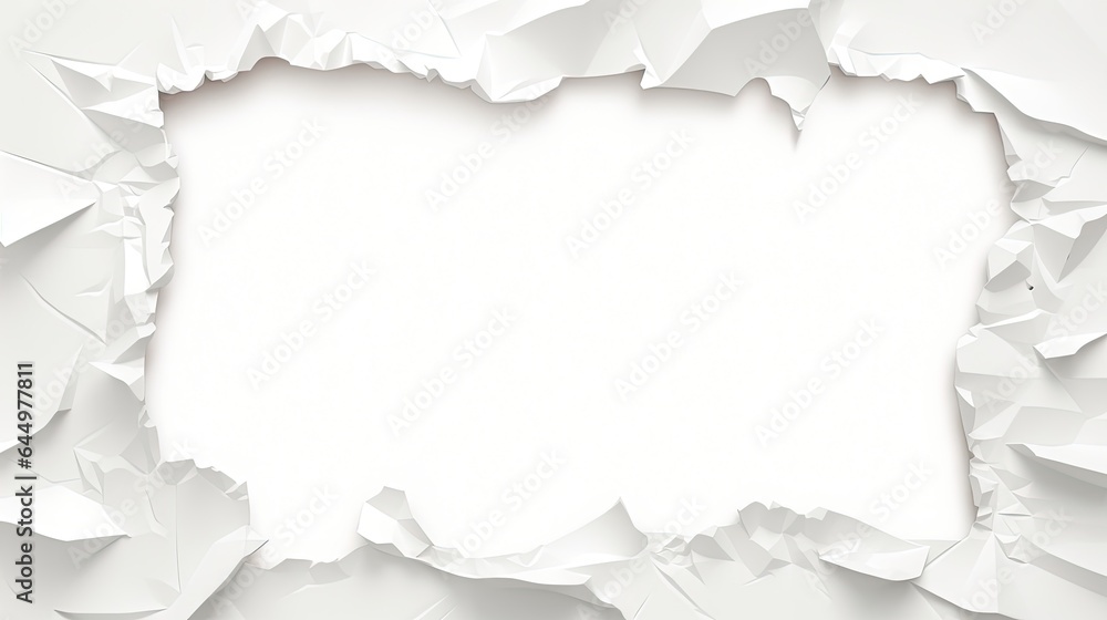 Obraz premium white paper ripped message torn note background piece