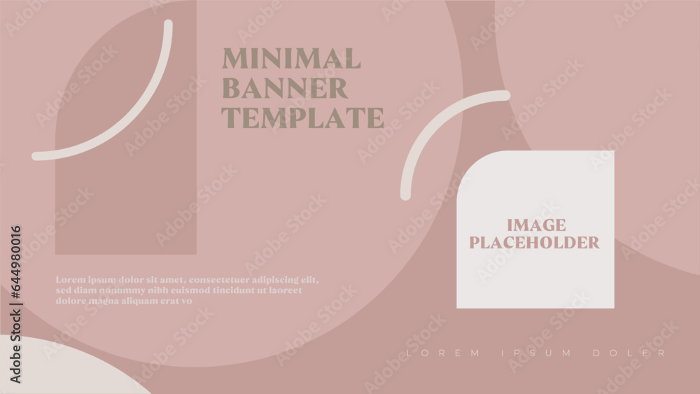 Geometric minimal multipurpose banner classic shapes