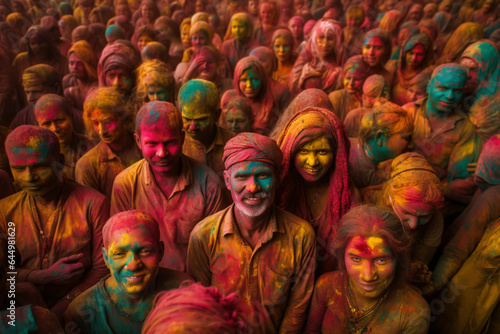 People celebrate Holi festival in India