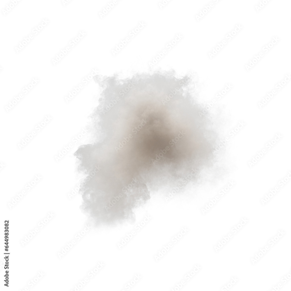 Smoke isolated transparent background 3d rendering
