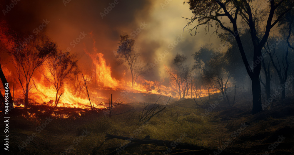 Development of forest fire