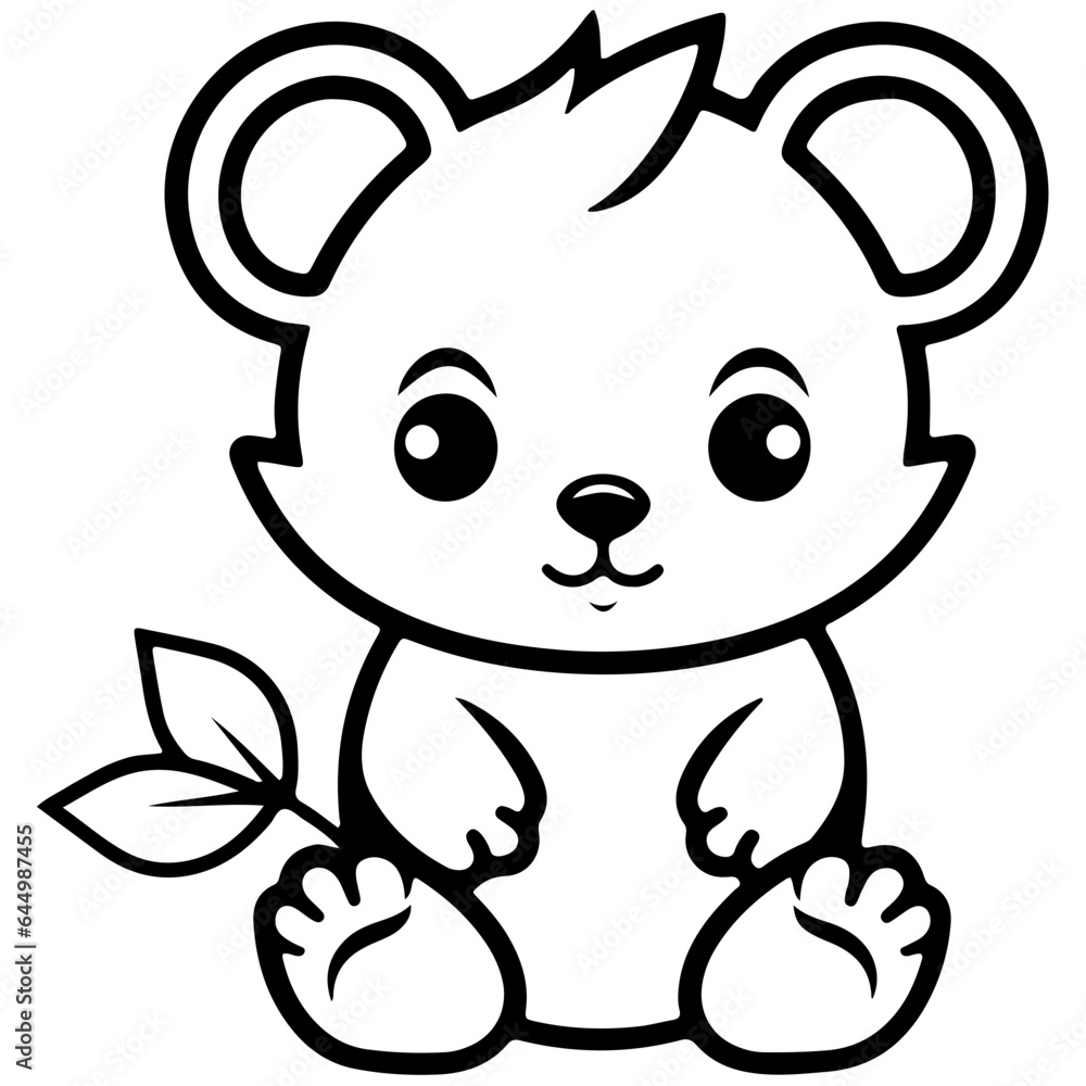 Koala baby kid outline illustration Australia SVG file Koala baby kid outline illustration Australia SVG file