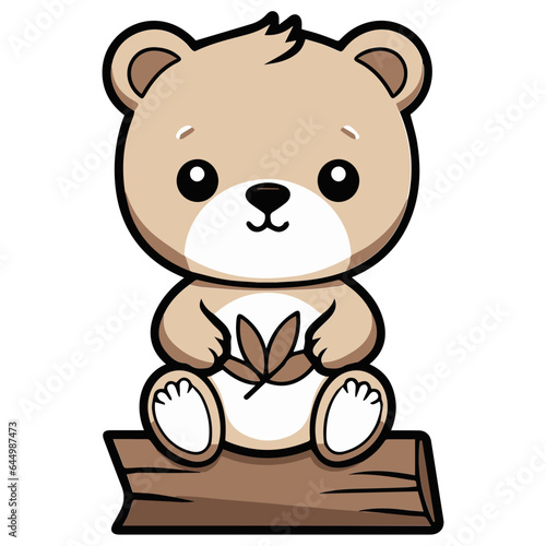 Koala baby kid outline illustration Australia SVG file