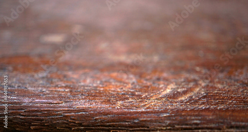 Old wood table brown background