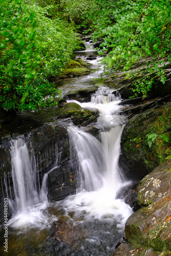 Fototapeta Naklejka Na Ścianę i Meble -  Torc waterfall in the famous Killarney national park, Kerry County, Ireland, Europe