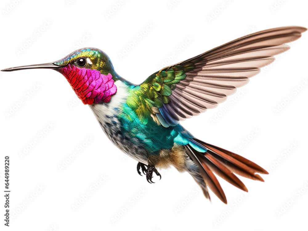 Obraz premium Hummingbird's Hovering Dance, no background