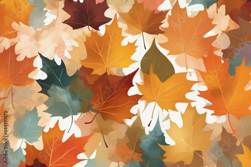 Abstract shapes and patterns representing the essence of fall - crisp air