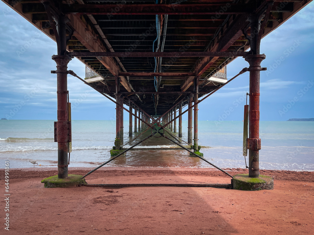 Obraz premium Paignton Pier viewed from Below