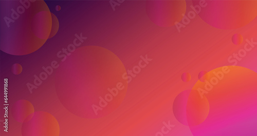 Gradient background with circles, space, cover