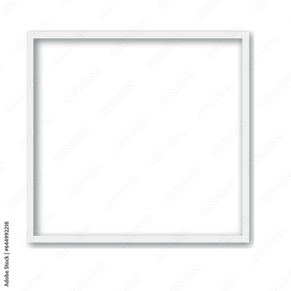 white frame on white background vector illustration white frame on white background vector illustration