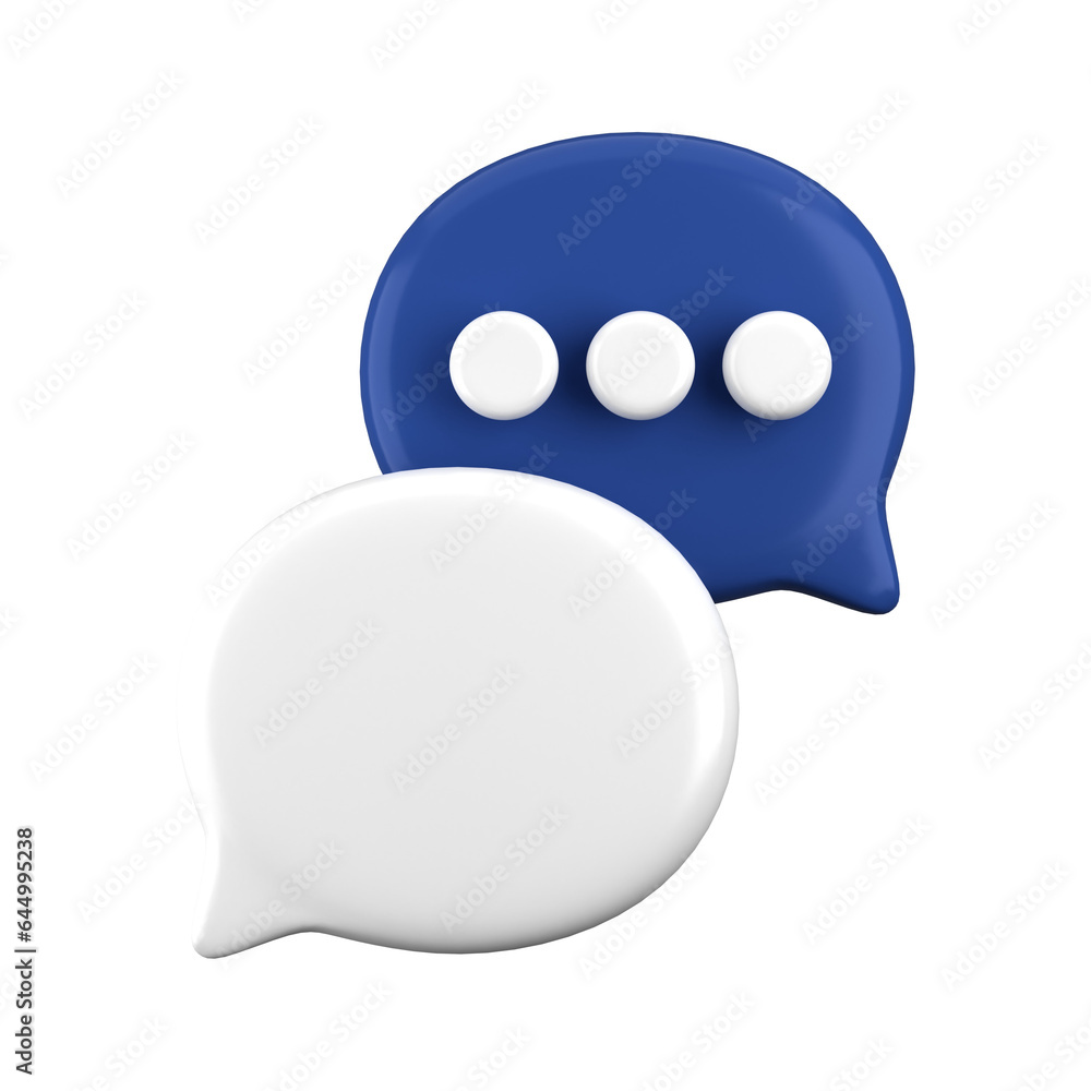 3d rendering of Speech bubble messages, social media communication concept, chat box in social network and messenger. fit for 3d technology design assets 3d rendering of Speech bubble messages, social media communication concept, chat box in social network and messenger. fit for 3d technology design assets