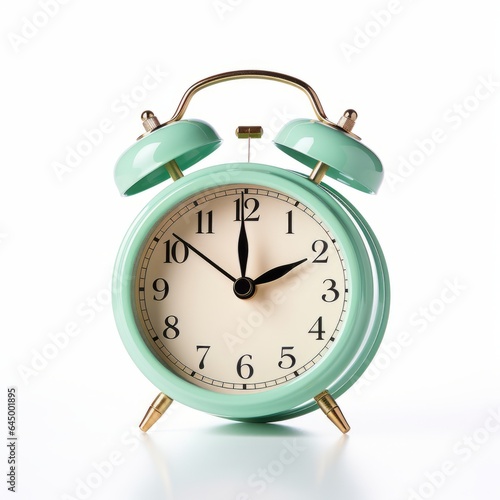 alarm clock on white