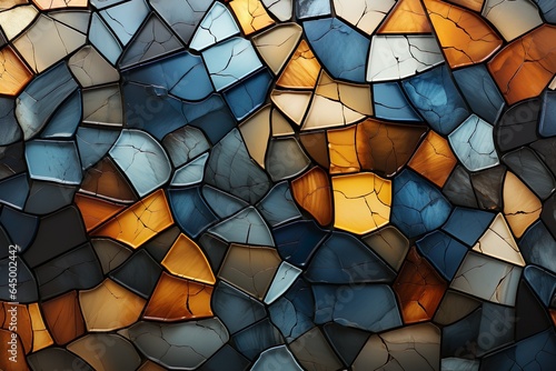 Seamless Abstract Mosaic, Tiles & Marble Texture Background.