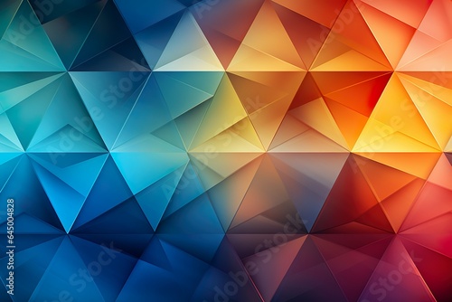 Colourful Seamless Triangle Pattern Background.