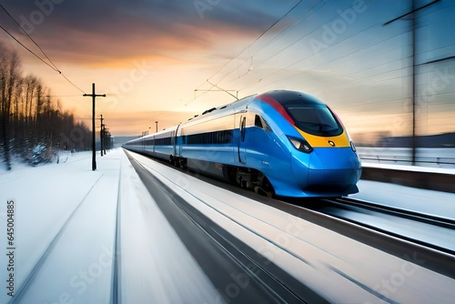 train in motion blur © azka