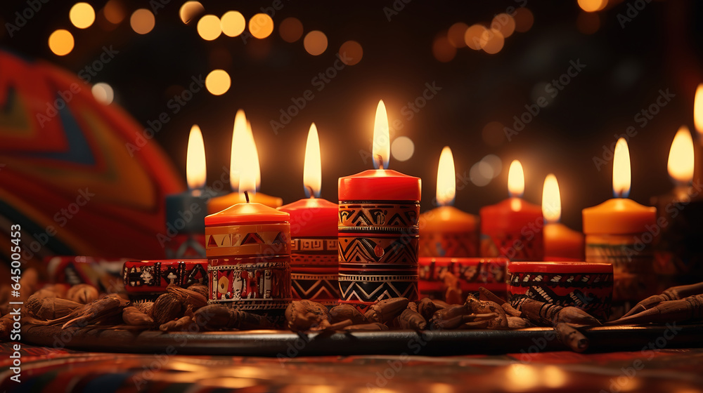 Realistic kwanzaa illustration. Generative Ai Realistic kwanzaa illustration. Generative Ai