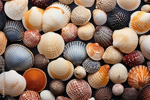 Sea Shells Coastal Dried Harmony, Colourful. © PixelXpert