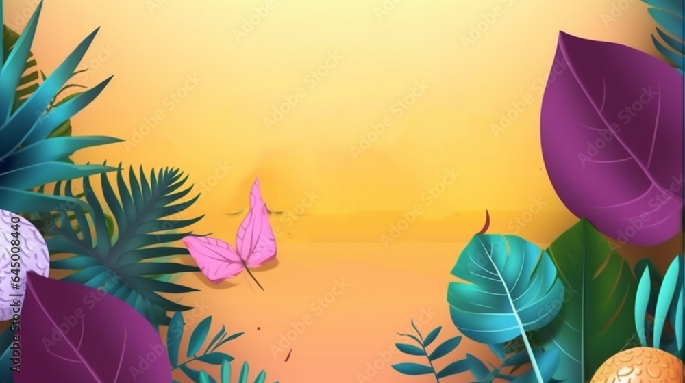 Fototapeta premium Realistic End of seasons summer sale banner